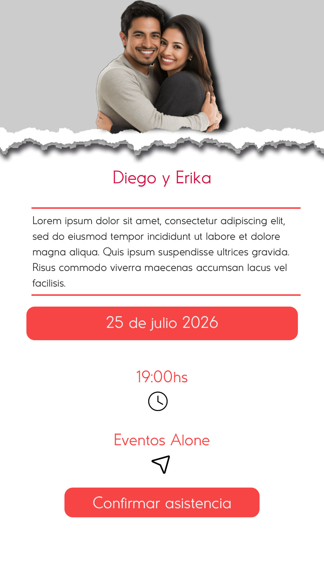 Invitación Estática Bodas
